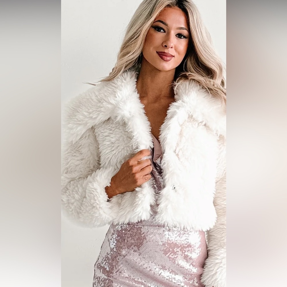 NanaMacs Cream Teddy Jacket